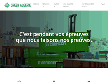 Tablet Screenshot of greenalgerie.com